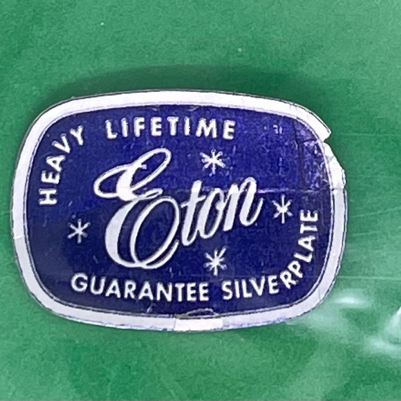 Sugar Bowl, Creamer Bowl, & Sugar Cube bowl Eton Silverplated - Picture 3 of 10